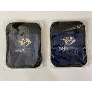 2pc BNIP NHL Nashville Predators Hockey Fans Gear Bag Luggage Strap Bands